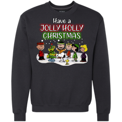 Have A Jolly Holly Christmas The Peanuts Movie Snoopy Charlie Brown Woodstock Sweatshirt - The White Eagles