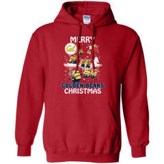 California Golden Bears Ugly Christmas Sweaters Minions Santa Claus Merry Christmas Hoodie - The White Eagles