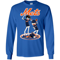 New York Mets Baseball Rick And Morty LS Cotton T-Shirt - The White Eagles