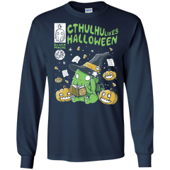 Cthulhu Likes Halloween Shirt LS Cotton T-Shirt - The White Eagles
