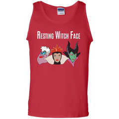 Maleficent Disney Shirt. Resting Witch Face Halloween Shirt Tank Top - The White Eagles