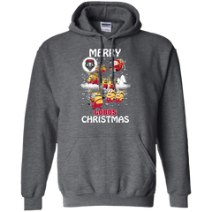 New Mexico Lobos Ugly Christmas Sweaters Minions Santa Claus Merry Christmas Hoodie - The White Eagles