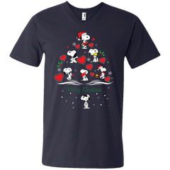 Snoopy Merry Christmas The Peanuts Movie Men's V-Neck T-Shirt - The White Eagles