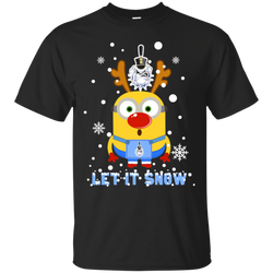 Minion Citadel Bulldogs Ugly Christmas Sweaters Let It Snow Cotton T-Shirt - The White Eagles