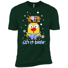 Minion Fordham Rams Ugly Christmas Sweaters Let It Snow Men's Sleeve Shirt - The White Eagles