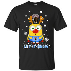 Minion Montana Grizzlies Ugly Christmas Sweaters Let It Snow Cotton T-Shirt - The White Eagles
