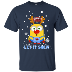 Minion Jacksonville State Gamecocks Ugly Christmas Sweaters Let It Snow Cotton T-Shirt - The White Eagles