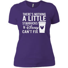 There's Nothing A Little Starbucks & Disney Can't Fix Shirt Ladies' Shirt - The White Eagles