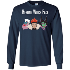 Maleficent Disney Shirt. Resting Witch Face Halloween Shirt LS Cotton T-Shirt - The White Eagles