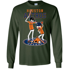 Houston Astros Baseball Rick And Morty LS Cotton T-Shirt - The White Eagles