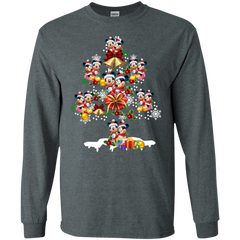 Christmas Is Coming Mickey Mouse Santa Claus Ugly Christmas Sweater LS Cotton T-Shirt - The White Eagles