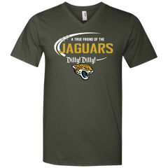 Dilly Dilly Jaguars A True Friend Of The Jaguars Men's V-Neck T-Shirt - The White Eagles