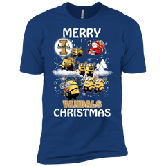 Idaho Vandals Ugly Christmas Sweaters Minions Santa Claus Merry Christmas Men's Sleeve Shirt - The White Eagles
