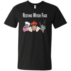 Maleficent Disney Shirt. Resting Witch Face Halloween Shirt Men's V-Neck T-Shirt - The White Eagles