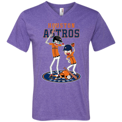 Houston Astros Baseball Rick And Morty Men's V-Neck T-Shirt - The White Eagles