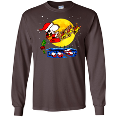 Snoopy Santa Claus Christmas The Peanuts Movie LS Cotton T-Shirt - The White Eagles