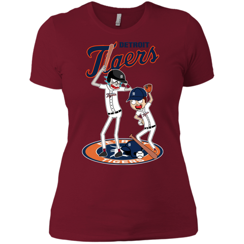 Detroit Tigers Baseball Rick And Morty Ladies' Shirt - The White Eagles
