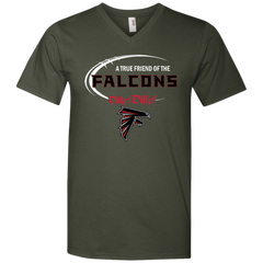 Dilly Dilly Atlanta Falcons A True Friend Of The Falcons Men's V-Neck T-Shirt - The White Eagles