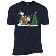 New Orleans Saints Snoopy The Peanuts Ugly Christmas Sweater  Super Bowl Men's Sleeve Shirt - The White Eagles