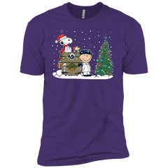 Los Angeles Rams Snoopy The Peanuts Ugly Christmas Sweater  Super Bowl Men's Sleeve Shirt - The White Eagles