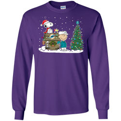 Miami Dolphins Snoopy The Peanuts Ugly Christmas Sweater  Super Bowl LS Cotton T-Shirt - The White Eagles