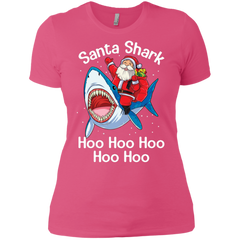Santa Shark Hoo Hoo Hoo Hoo Hoo Christmas Ugly Christmas Sweater Ladies' Shirt - The White Eagles