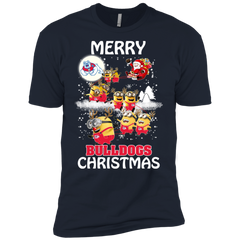 Fresno State Bulldogs Ugly Christmas Sweaters Minions Santa Claus Merry Christmas Men's Sleeve Shirt - The White Eagles