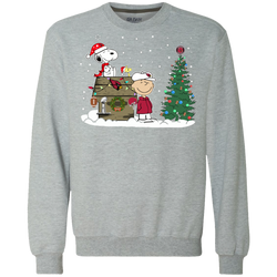 Arizona Cardinals Snoopy The Peanuts Movie Christmas Football Super Bowl Sweatshirt - The White Eagles