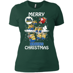 Ucla Bruins Ugly Christmas Sweaters Minions Santa Claus Merry Christmas Ladies' Shirt - The White Eagles