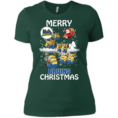 Ucla Bruins Ugly Christmas Sweaters Minions Santa Claus Merry Christmas Ladies' Shirt - The White Eagles