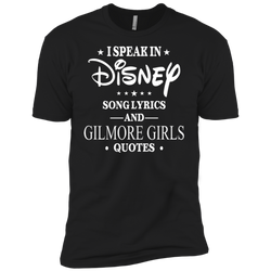I Speak In Disney Song Lyrics And Gilmore Girls Quotes Shirt Men's Sleeve Shirt - The White Eagles