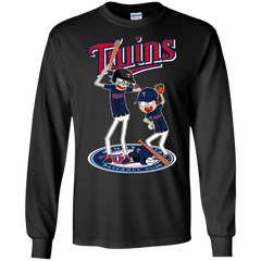 Minnesota Twins Baseball Rick And Morty LS Cotton T-Shirt - The White Eagles