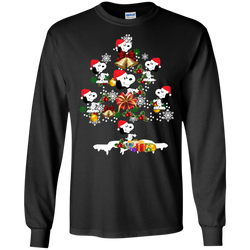 Christmas Is Coming Snoopy The Peanuts Movies Santa Claus Ugly Christmas Sweater LS Cotton T-Shirt - The White Eagles