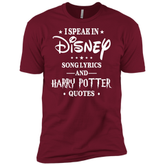 I Speak In Disney Song Lyrics And Harry Potter Quotes Shir Men's Sleeve Shirt - The White Eagles