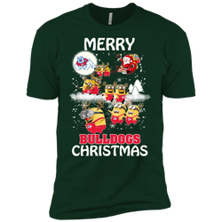 Fresno State Bulldogs Ugly Christmas Sweaters Minions Santa Claus Merry Christmas Men's Sleeve Shirt - The White Eagles