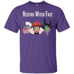 Maleficent Disney Shirt. Resting Witch Face Halloween Shirt Cotton T-Shirt - The White Eagles