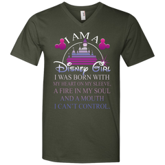 I Am A Disney Girl I Can't Control T-shirts Men's V-Neck T-Shirt - The White Eagles