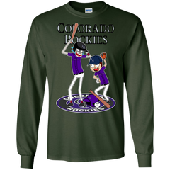 Colorado Rockies Baseball Rick And Morty LS Cotton T-Shirt - The White Eagles