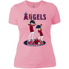 Los Angeles Angels Baseball Rick And Morty Ladies' Shirt - The White Eagles
