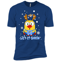 Minion Montana State Bobcats Ugly Christmas Sweaters Let It Snow Men's Sleeve Shirt - The White Eagles