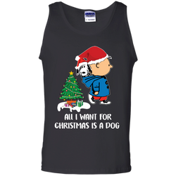 All I Want For Christmas Is A Dog Snoopy Charlie Brown The Peanuts Movie Tank Top - The White Eagles