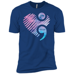 You Matter Don't Let Your Story End Semicolon Shirt Men's Sleeve Shirt - The White Eagles