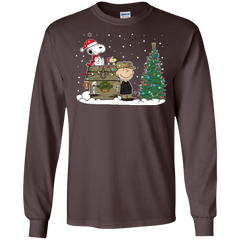 New Orleans Saints Snoopy The Peanuts Ugly Christmas Sweater  Super Bowl LS Cotton T-Shirt - The White Eagles