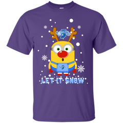 Minion Indiana State Sycamores Ugly Christmas Sweaters Let It Snow Cotton T-Shirt - The White Eagles