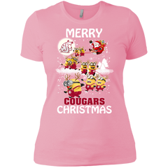 Washington State Cougars Ugly Christmas Sweaters Minions Santa Claus Merry Christmas Ladies' Shirt - The White Eagles