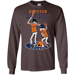 Houston Astros Baseball Rick And Morty LS Cotton T-Shirt - The White Eagles