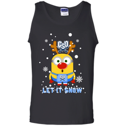 Minion Charleston Southern Buccaneers Ugly Christmas Sweaters Let It Snow Tank Top - The White Eagles