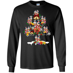Christmas Is Coming Mickey Mouse Santa Claus Ugly Christmas Sweater LS Cotton T-Shirt - The White Eagles