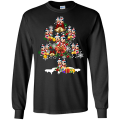 Christmas Is Coming Mickey Mouse Santa Claus Ugly Christmas Sweater LS Cotton T-Shirt - The White Eagles