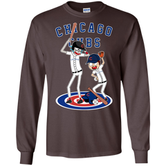 Chicago Cubs Baseball Rick And Morty LS Cotton T-Shirt - The White Eagles